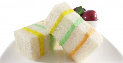 Ribboned Cheese Paste Sandwiches